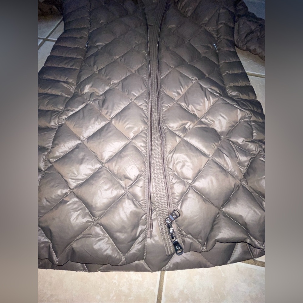 Lauren Ralph Lauren Glossy Brown Packable Down Filled Quilted Puffer Coat S - Picture 13 of 13
